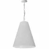 Dainolite Anaya Transitional Drum 20-in White Pendant Light