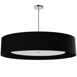 Dainolite Helena Modern/Contemporary Black 40-in Pendant Light