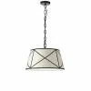 Dainolite Parker 14-in Cream 1-Light Transitional Pendant Light