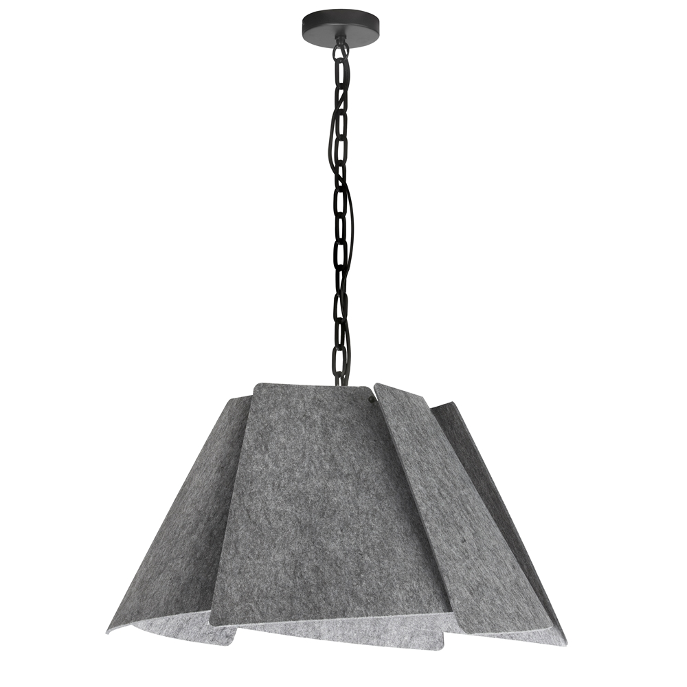 Dainolite Philomena 24-in Grey 1-Light Transitional Pendant Light 3 Dainolite Philomena 24-in Grey 1-Light Transitional Pendant Light