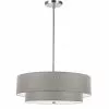 Dainolite Everly 20-in Polished Chrome 4-Light Transitional Pendant Light