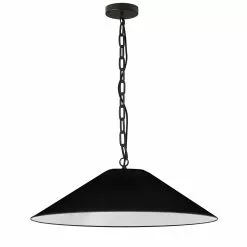 Dainolite Presley 32-in Black 1-Light Transitional Kitchen Island Light