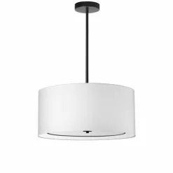 Dainolite Porscha 22-in White 4-Light Modern/Contemporary Pendant Light