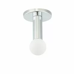 Dainolite Adams 4.75-in Polished Chrome Contemporary/Modern LED Flush Mount Light