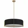 Dainolite Preston 26-in Black 4-Light Modern/Contemporary Pendant Light