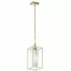 Dainolite Cubo 6.5-in Aged Brass 1-Light Modern/Contemporary Kitchen Island Light -Dainolite Shop 331051860 MainImage 001