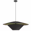 Dainolite Poseidon 24-in Black 1-Light Modern/Contemporary Kitchen Island Light