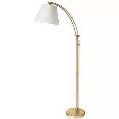 Dainolite Felix 61-in Aged Brass Floor Lamp