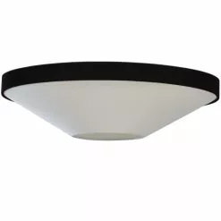 Dainolite Pietra 34-in Black Transitional LED Flush Mount Light