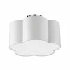 Dainolite Phlox 15-in White Contemporary/Modern LED Flush Mount Light