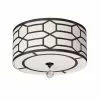 Dainolite Pembroke 19-in Black Transitional LED Flush Mount Light