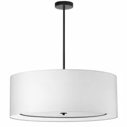 Dainolite Porscha 34-in White 4-Light Modern/Contemporary Pendant Light