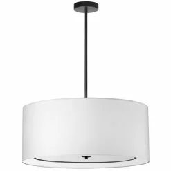 Dainolite Porscha 30-in White 4-Light Modern/Contemporary Pendant Light