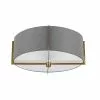Dainolite 15-in Aged Brass/Grey 3-Light Semi-Flush Mount Light 1 Dainolite 15-in Aged Brass/Grey 3-Light Semi-Flush Mount Light -Dainolite Shop 331051943 MainImage 001