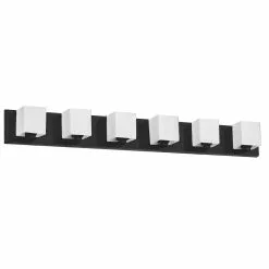 Dainolite Verona 6-Light Black Modern/Contemporary Vanity Light
