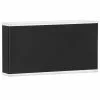 Dainolite Emery 10-in 2-Light Black Modern/Contemporary Wall Sconce