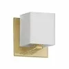 Dainolite Verona 4.5-in 1-Light Aged Brass Modern/Contemporary Wall Sconce
