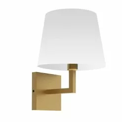 Dainolite Whitney 8.5-in 1-Light White Modern/Contemporary Wall Sconce