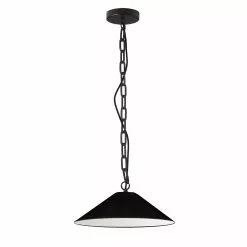 Dainolite Presley 20-in Black 1-Light Transitional Kitchen Island Light