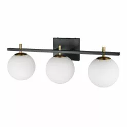 Dainolite Vivaldi 3-Light Brass Transitional Vanity Light