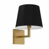 Dainolite Whitney 8.5-in 1-Light Black Modern/Contemporary Wall Sconce