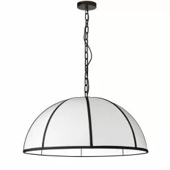 Dainolite Portobello 32-in Black 1-Light Modern/Contemporary Kitchen Island Light