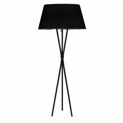 Dainolite Gabriela 61.5-in Black Tripod Floor Lamp