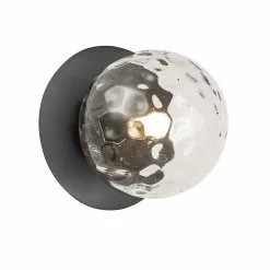 Dainolite Burlat 6-in 1-Light Black Modern/Contemporary Wall Sconce