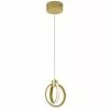 Dainolite Parson 6.25-in Aged Brass 1-Light Modern/Contemporary Kitchen Island Light