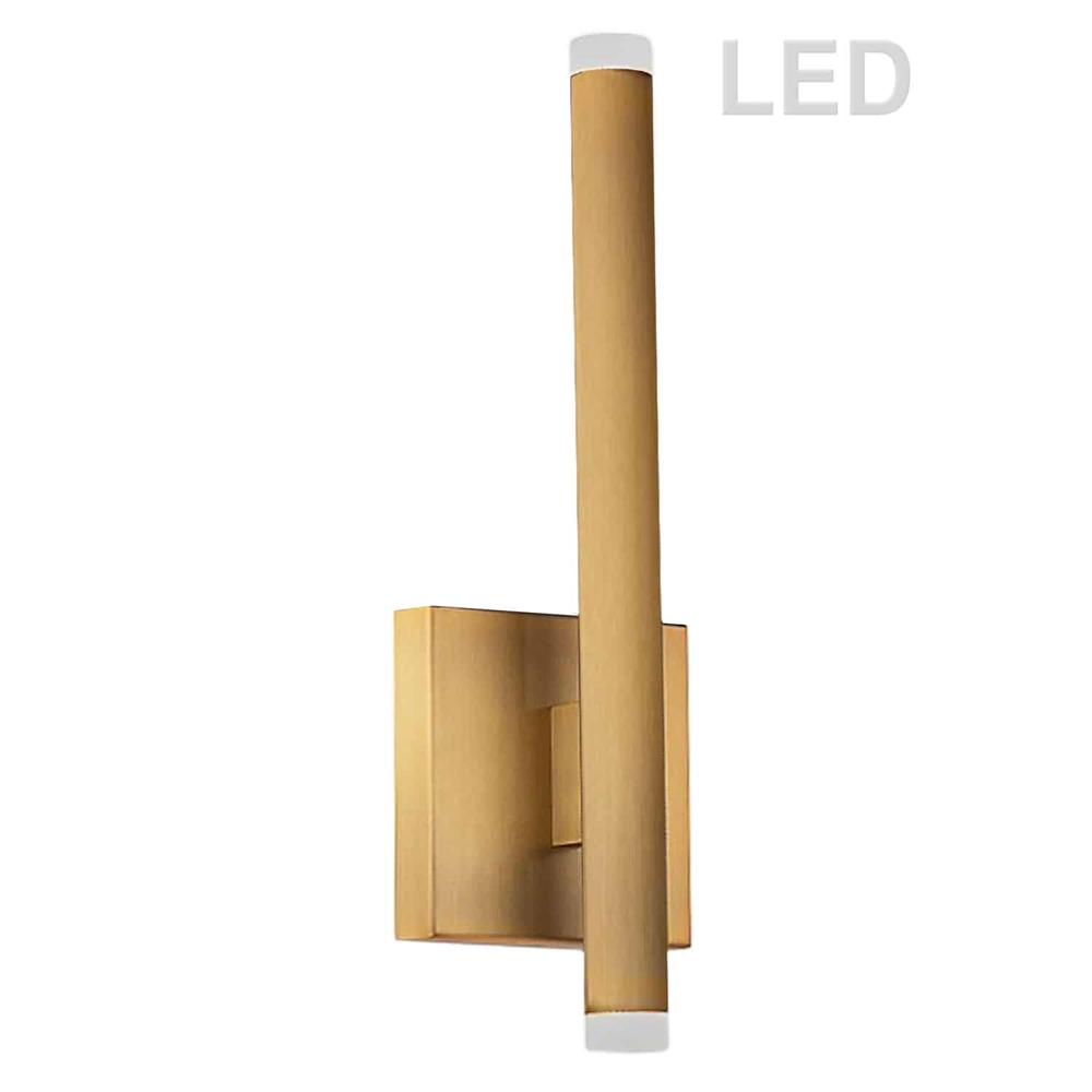 Dainolite Wilson 4.5-in 2-Light Aged Brass Modern/Contemporary Wall Sconce 3 Dainolite Wilson 4.5-in 2-Light Aged Brass Modern/Contemporary Wall Sconce