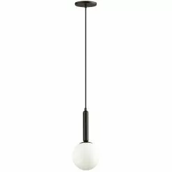 Dainolite Tara 6-in Black 1-Light Modern/Contemporary Kitchen Island Light