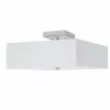 Dainolite 14.25-in Polished Chrome/White 3-Light Semi-Flush Mount Light -Dainolite Shop 331052066 MainImage 001