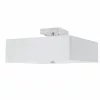 Dainolite 14.25-in Satin Chrome/White 3-Light Semi-Flush Mount Light -Dainolite Shop 331052072 MainImage 001