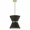 Dainolite Caterine 12-in Black 1-Light Transitional Pendant Light 1 Dainolite Caterine 12-in Black 1-Light Transitional Pendant Light -Dainolite Shop 331052079 MainImage 001