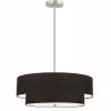 Dainolite Everly 20-in Satin Chrome 4-Light Transitional Pendant Light