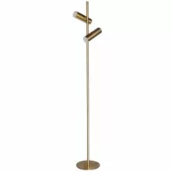 Dainolite Constance 62.25-in Aged Brass Floor Lamp