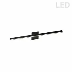 Dainolite Arandel 1-Light Matte Black Modern Vanity Light