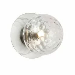 Dainolite Burlat 5.75-in 1-Light Polished Chrome Modern/Contemporary Wall Sconce