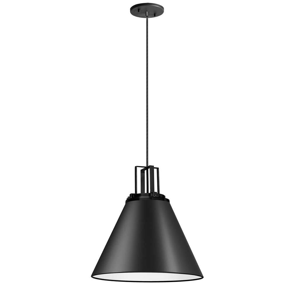 Dainolite Sonus 14-in Black 1-Light Modern/Contemporary Pendant Light 3 Dainolite Sonus 14-in Black 1-Light Modern/Contemporary Pendant Light