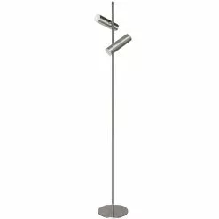 Dainolite Constance 62.25-in Satin Chrome Floor Lamp