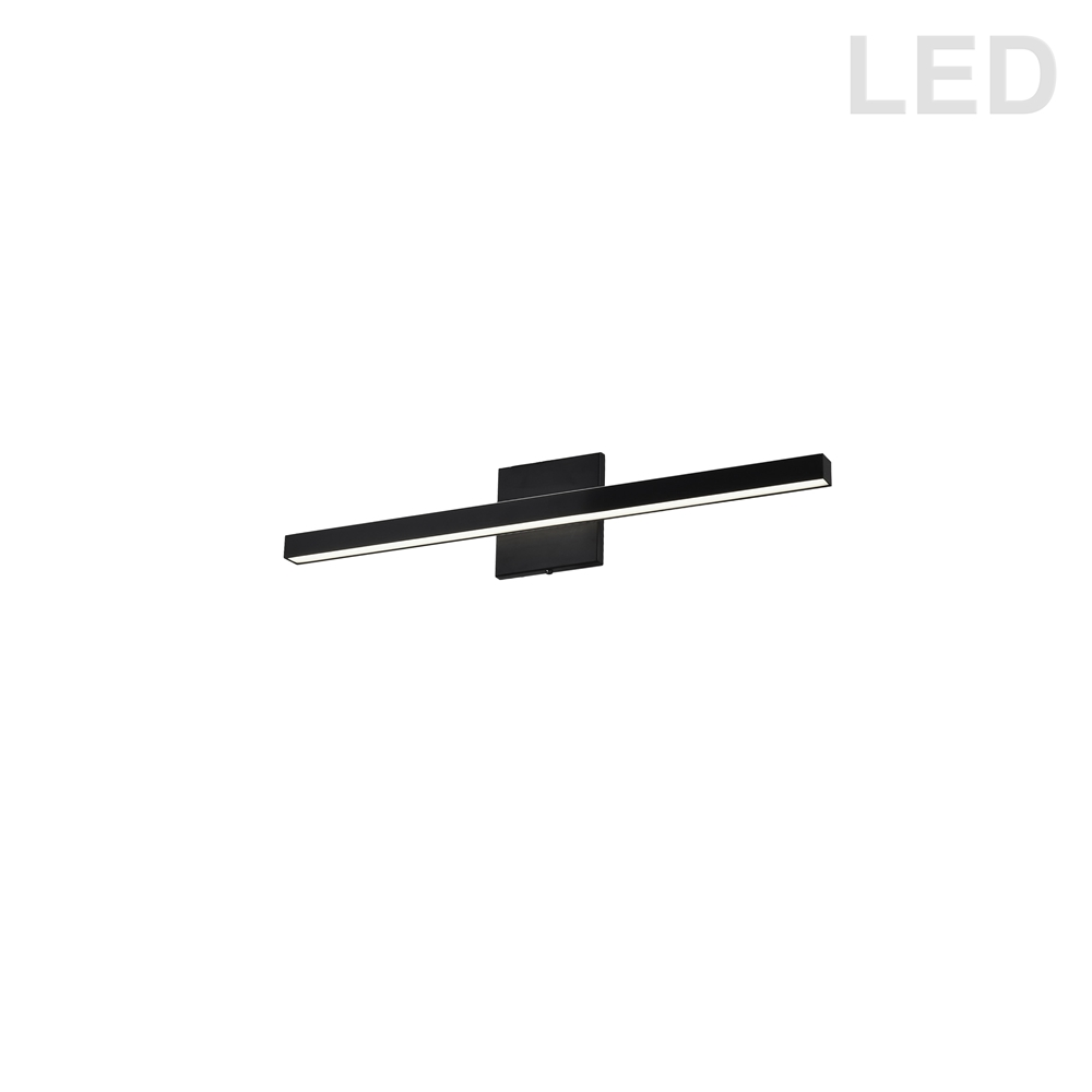 Dainolite Arandel 1-Light Black Modern/Contemporary Vanity Light 3 Dainolite Arandel 1-Light Black Modern/Contemporary Vanity Light