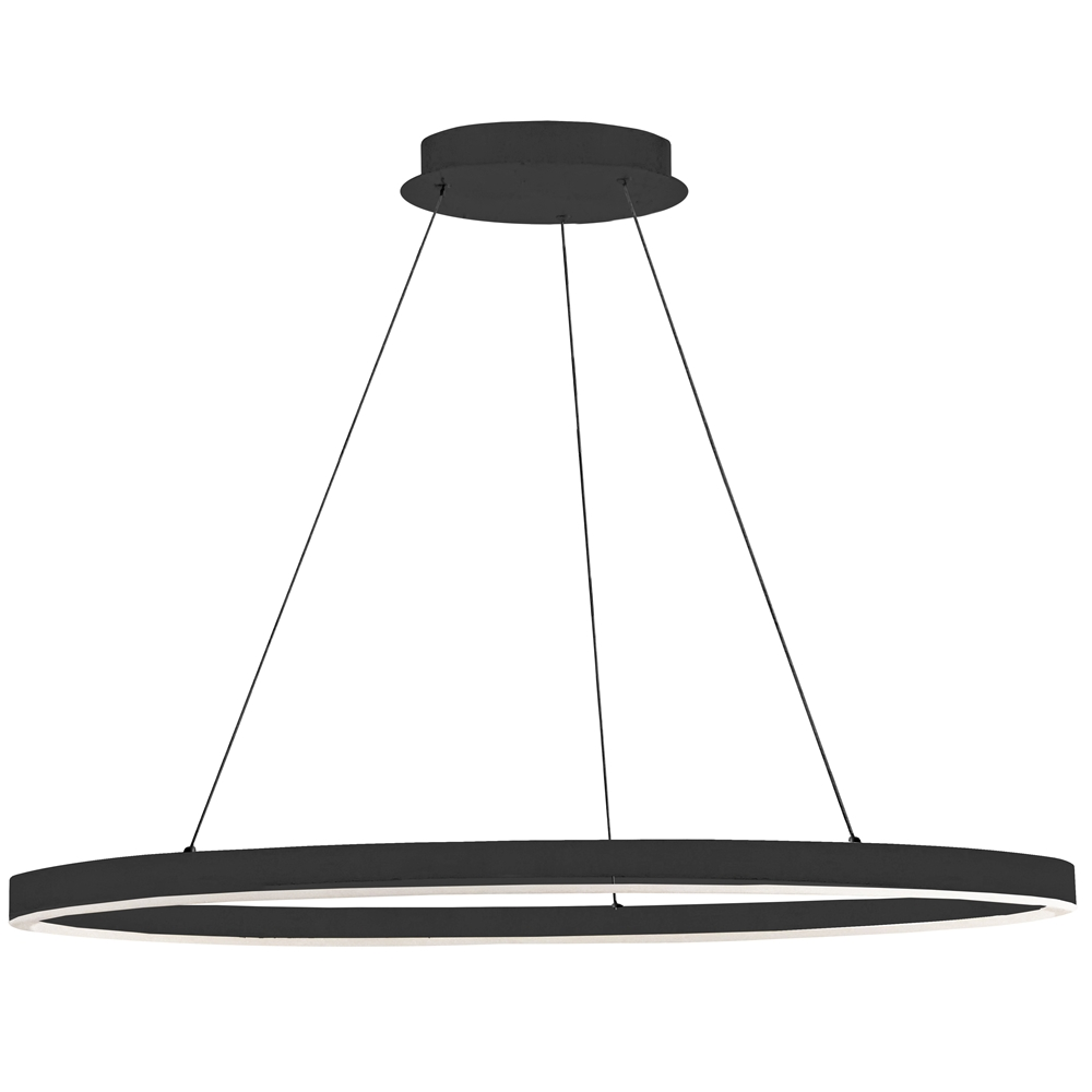 Dainolite Circulo 44-in Black 1-Light Modern/Contemporary Pendant Light 3 Dainolite Circulo 44-in Black 1-Light Modern/Contemporary Pendant Light
