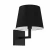 Dainolite Whitney 8.5-in 1-Light Black Modern/Contemporary Wall Sconce -Dainolite Shop 331052174 MainImage 001