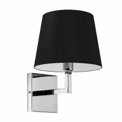 Dainolite Whitney 8.5-in 1-Light Black Modern/Contemporary Wall Sconce