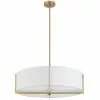 Dainolite Preston 26-in White 4-Light Modern/Contemporary Pendant Light