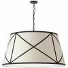 Dainolite Parker 32-in Cream 1-Light Transitional Pendant Light