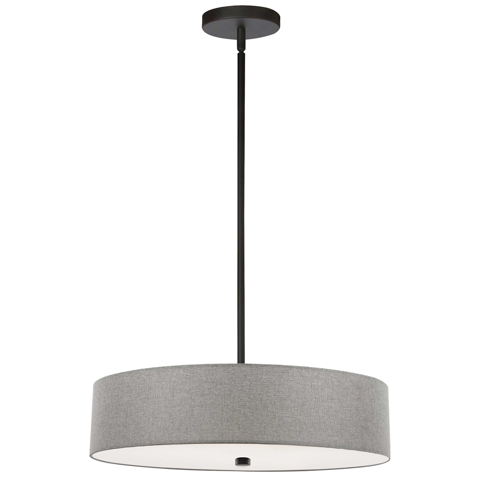 Dainolite Everly 20-in Grey 4-Light Transitional Pendant Light 3 Dainolite Everly 20-in Grey 4-Light Transitional Pendant Light