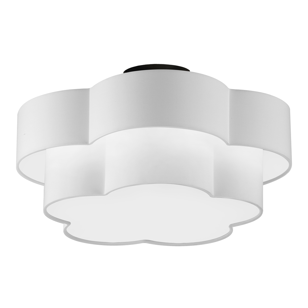 Dainolite Phlox 20-in White Contemporary/Modern LED Flush Mount Light 3 Dainolite Phlox 20-in White Contemporary/Modern LED Flush Mount Light